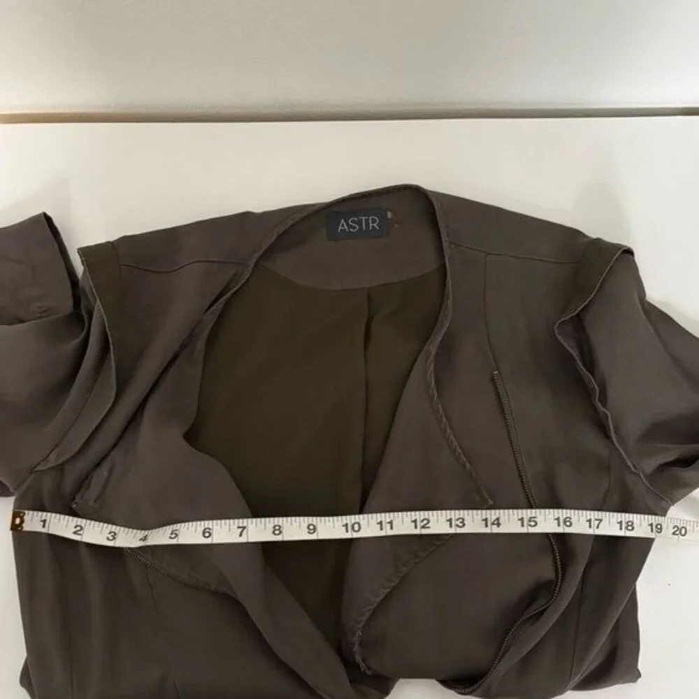 ASTR Jacket Size Small Moto Olive Green Rebellious Grunge Cyber Punk Streetwear - Picture 6 of 12